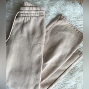 Aritzia Light Tan wide leg Lounge Pants